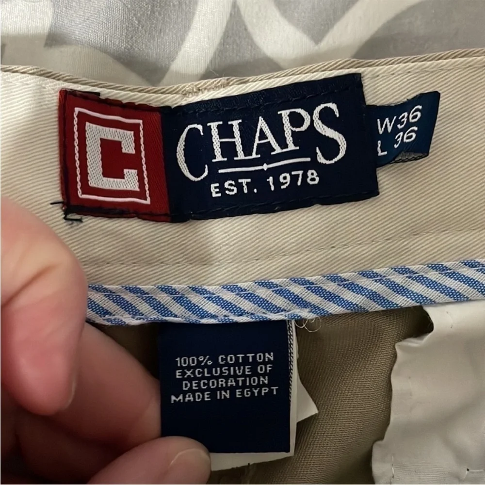size 36x36 Chaps khaki chinos